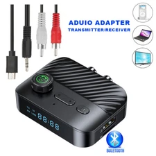 2in1 Bluetooth 5.3 Receiver Adapter Wireless Audio Receiver with RCA Audio Cable