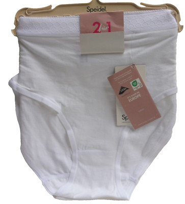 Speidel Feelin'fine 2er Damen Midislip Baumwolle/Elasthan -  WEISS GRÖSSE 46