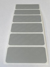  QTY 100 2 X 1 INCH MATTE SILVER TAMPER PROOF SECURITY VOID LABELS
