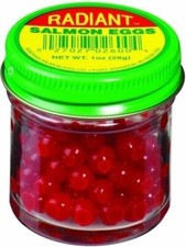 Atlas Mike's Radiant Dry Salmon Fishing Bait Eggs, 1-Ounce, Red