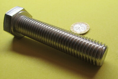 18-8 Stainless Steel Bolt, FT,  7/8''-9 x 4.0'' Length, 2 pcs