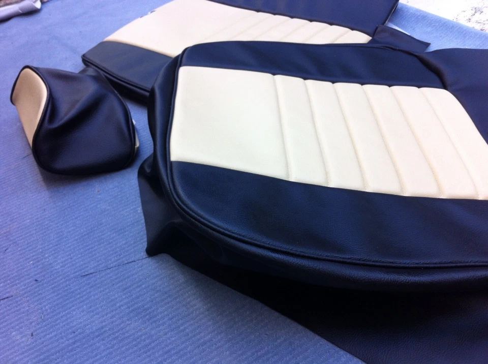 FUNDAS DE ASIENTO DE REPUESTO PARA EL CLÁSICO AUSTIN/ROVER/LEYLAND MINI CALIDAD SUPERIOR. Foto 3 de 4