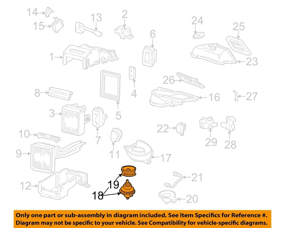 Motor soplador HVAC usado se adapta a: Lincoln LS 2002 grado A Foto 3 de 4