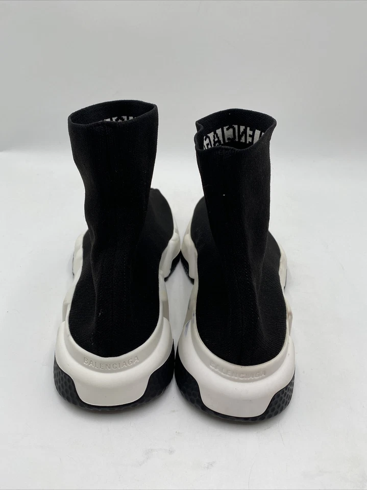 Women’s Balenciaga Speed Trainer Sneakers Black Size 10 - Image 4 of 4