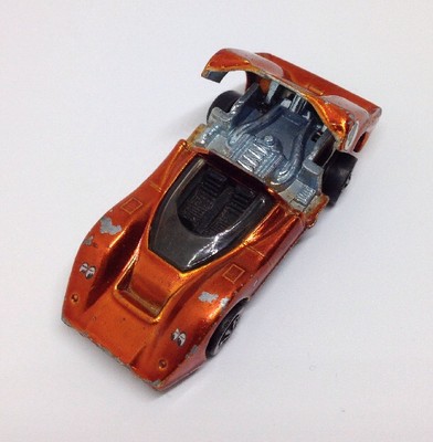 Vintage 1968 REDLINE Hotwheels McLaren M6A Spectra Orange Racer