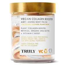 ***NEW TRULY BEAUTY Vegan Collagen Anti-Aging Body Polish Retinol Vitamin C Shea