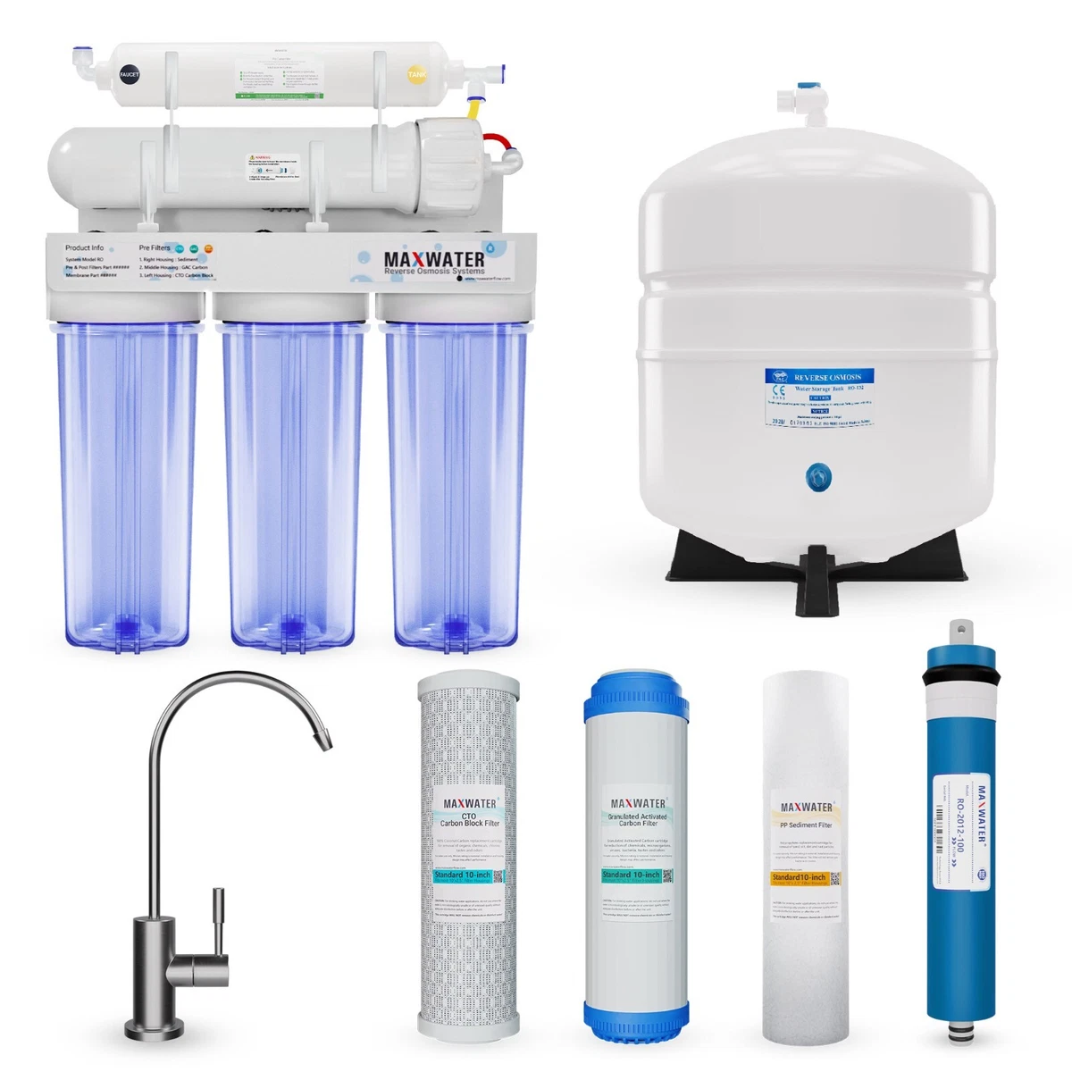 ISPRING Maximum Performance Under Sink Reverse Osmosis, 45 OFF