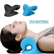 Neck Shoulder Stretcher Relaxer Cervical Chiropractic Traction Device Pillow For