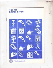TIPS FOR ENERGY SAVERS PAMPHLET----US DEPT OF ENERGY-------1978