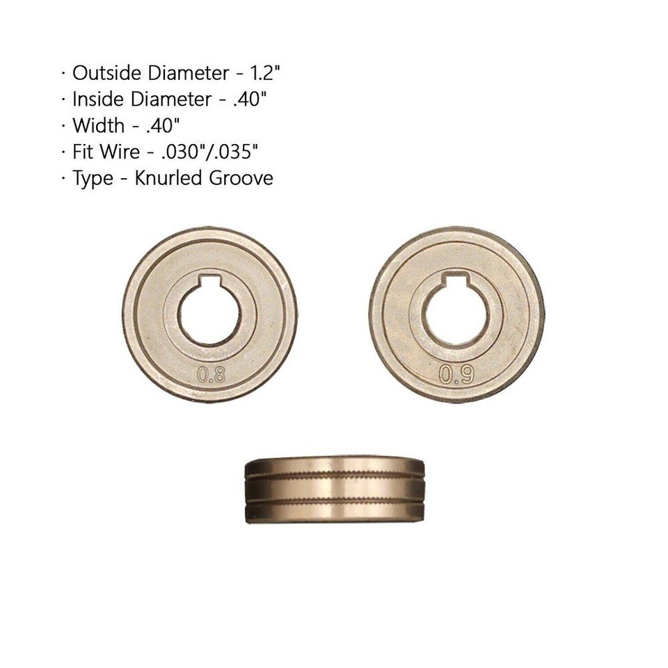 Drive Roll .023 .030 .035 .045 Knurled V U Groove Wire Feed For MIG