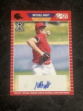 2021 Leaf Pro Set Red Mitchell Bratt Auto Autograph RC Rookie RANGERS