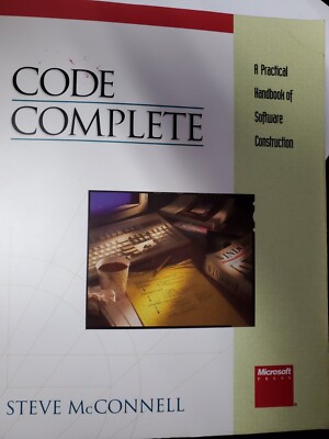 CODE COMPLETE 1993 PAPERBACK Steve McConnell, Microsoft Press, excellent