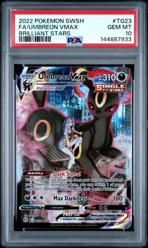 PSA 10 Umbreon Vmax TG23/TG30 Pokemon Brilliant Stars Trainer Gallery