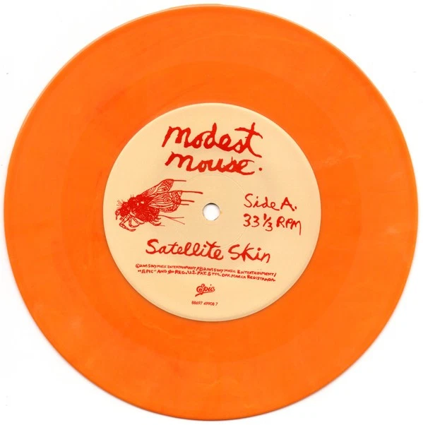 Modest Mouse - Satellite Skin (7", Single, Ltd, Num, Ora) (Near Mint (NM or M-)) - Image 4 of 4