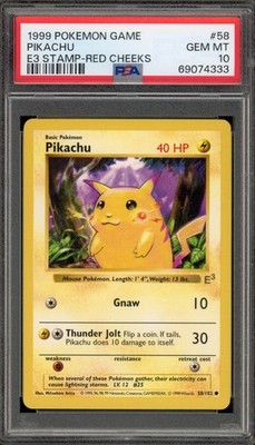 pokemon card pikachu e3 Pikachu - 58/102 - Common - E3 promo
