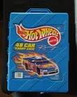 Vintage Hot Wheels Car Blue Carry Case WITH 48 Cars Various Years/Makes/Models