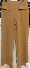 ASOS DESIGN Camel Tailored Double Pocket Seam Detail Pants, Size 6