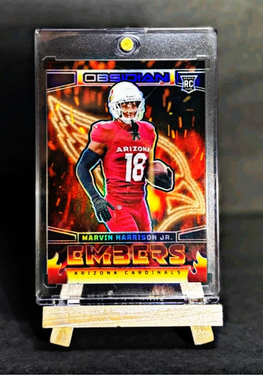 2024 Panini Obsidian - Embers Marvin Harrison Jr. #13 (RC) Case Hit