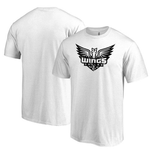 Men's White Dallas Wings Marble T-Shirt - 第 1/3 張圖片