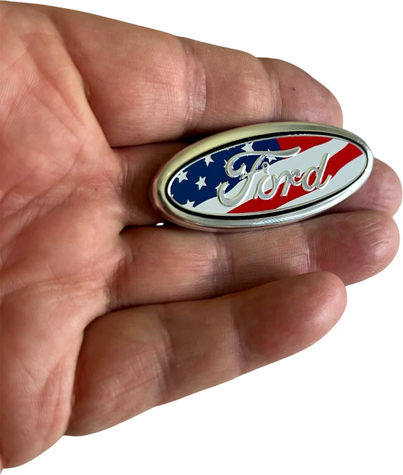 美国国旗徽章方向盘徽章适用于福特标志 — 第 4/4 张图片