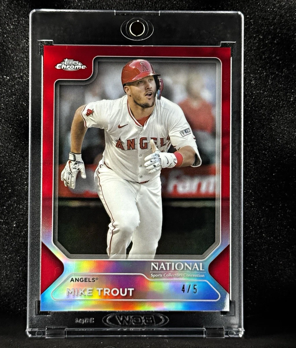 Topps Mike Trout Serial Numbered Baseball Sports Trading Card