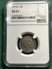 1914S NGC AU53 Buffalo Nickel FREE SHIPPING