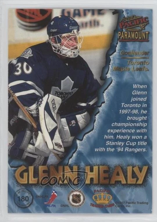 1997-98 Pacific Paramount Glenn Healy #180 - Image 2 of 2