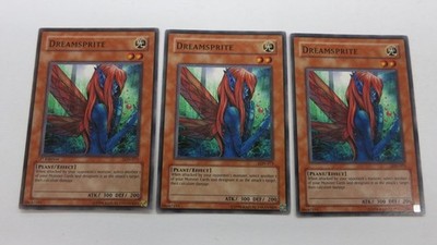 3x ( 1x 1st EDITION / 2x UNL ) DREAMSPRITE PLAYSET LON-073 COMMON YUGIOH NM