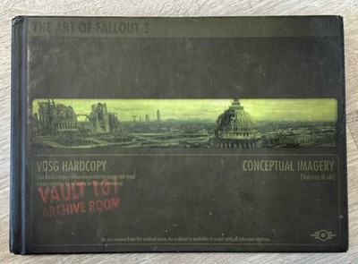 The Art of Fallout 3 VDSG Hardcover Conceptual Imagery Vault 101 Archive Room