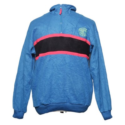 Fahrenheit, Fleecepullover, Größe: S, Blau/Schwarz/Rot, Polyester, Streifen #JrI
