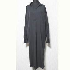 Americana Pullover Long Shirt Dress in Black Women USED