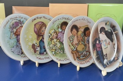 Avon Mother's Day Collector Plates 1981-1985 Set of 5 with Original Boxes VTG 5 