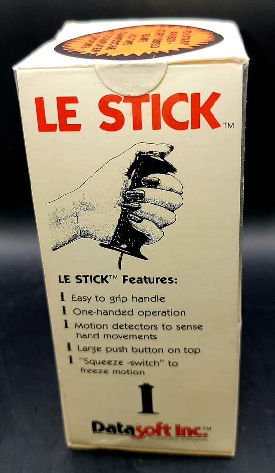 1981 Datasoft Le-Stick Atari Commodore 64 Joystick controller NEW FACTORY SEALED - Image 4 of 4