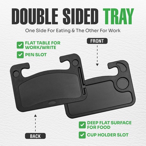 Steering Wheel Tray for Eating, Laptop Desk, Car Accessories, Road Trip Essen... - Picture 3 of 7
