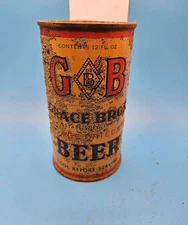 GB Grace Bros (Age Dated) Beer, IRTP OI Flat Top Beer Can- Santa Rosa, CA