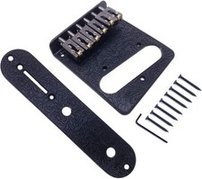 Fender Telecaster Carved Control Plate  Bridge S/Coil - Blk, Gld, Silver