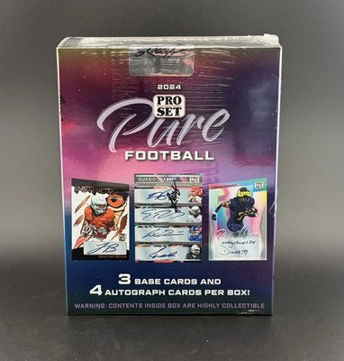 2024 Leaf Pro Set Pure Football Factory Sealed Hobby Box