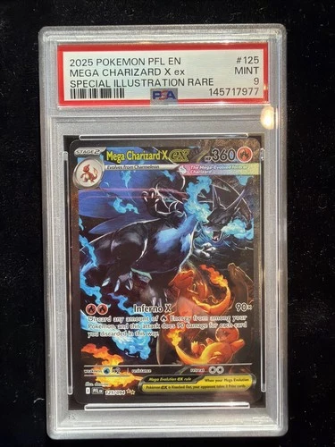 2025 Pokémon Phantasmal Flames PSA 9 #125 Mega Charizard Special Rare