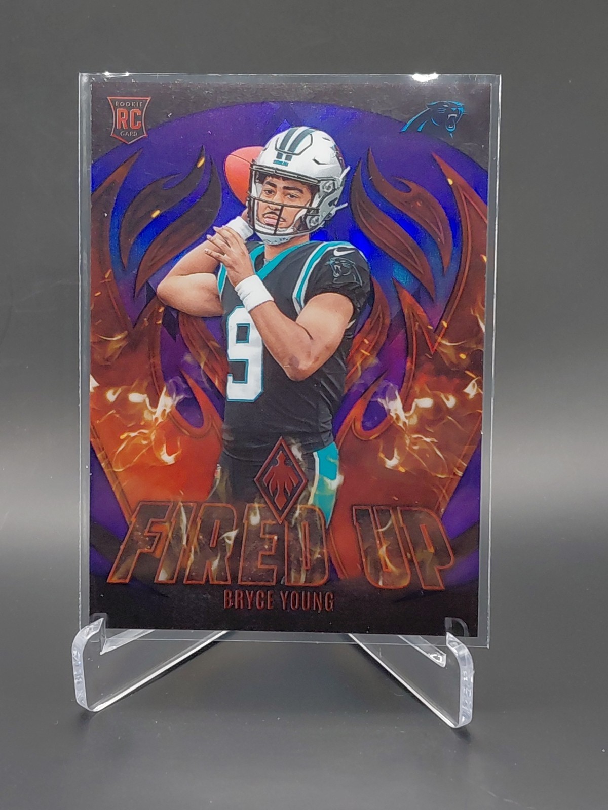 Bryce Young 2023 Phoenix Purple Fired Up Rookie /99 #FU-4 Carolina Panthers