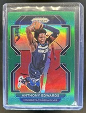 2021-22 Panini Prizm Anthony Edwards Green #37 Timberwolves