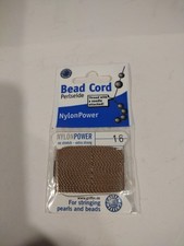 100 NYLON Cord Griffin Beading Stringing Thread Brown No. 16