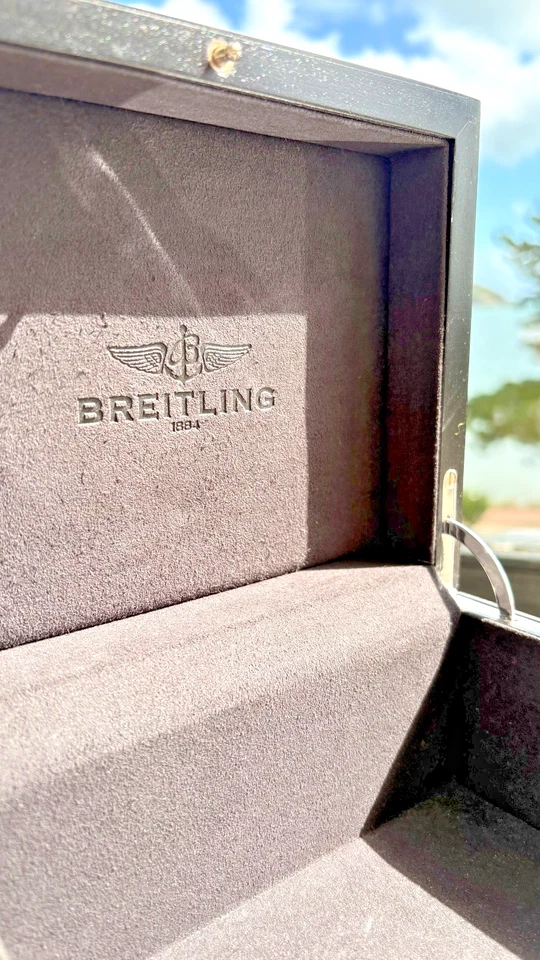 Breitling Luxury Wooden Presentation Jewellery Box - Image 3 of 4