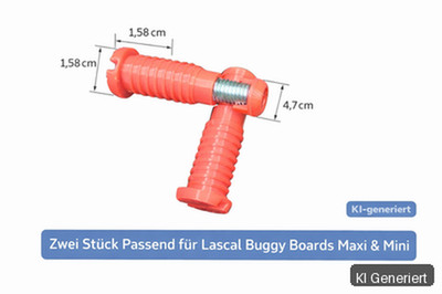 Passend für Lascal Buggy Board Maxi Mini Sicherungsschraube Rot 2er-Set M12