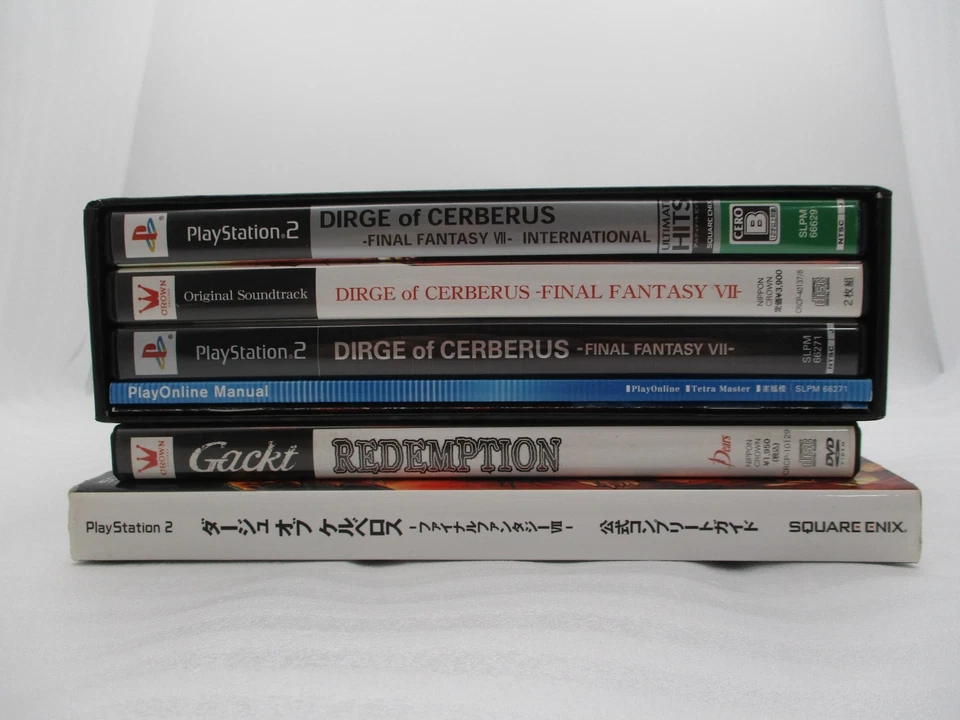 PS2 FINAL FANTSY VII DIRGE of CERBERUS International w/ CD DVD & Book Japan FF7 - Image 2 of 4