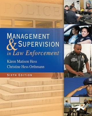 Management and Supervision in Law Enforcement Hardcover