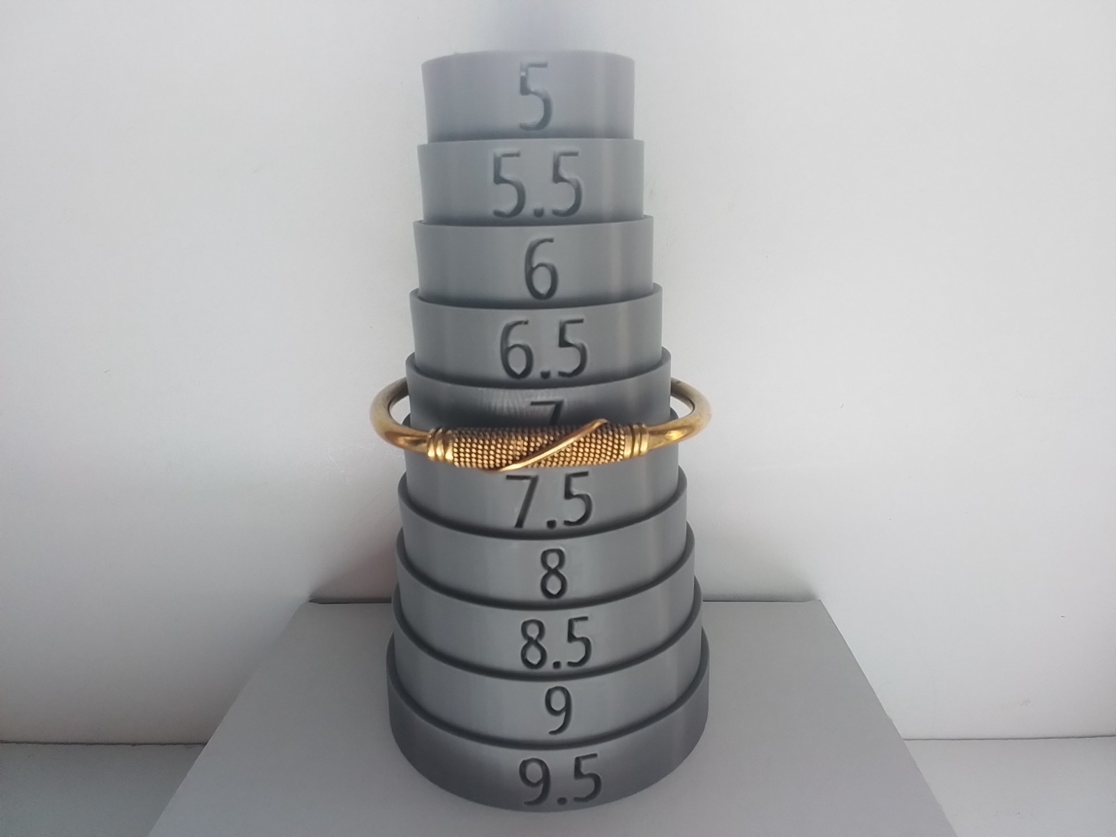 ADJUSTABLE BRASS BRACELET/ BANGLE - image 2