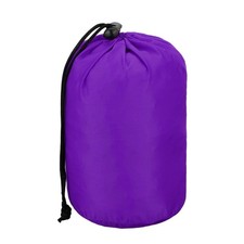 3.9x6.1x6.7" Nylon Stuff Sack for Camping Hiking, Purple