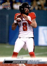 Jeremiah Masoli 2023 Upper Deck CFL High Gloss 3/10 card #18 Ottawa RedBlacks