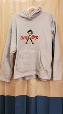 Vintage Betty Boop Med Lt Blue Hooded Sweatshirt with front pocket