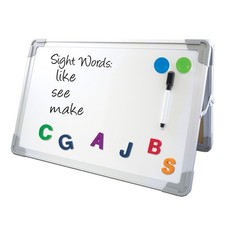 Double-Sided Magnetic Dry Erase Easel Lightweight Foldable Whiteboard Kids